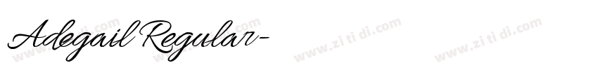 Adegail Regular字体转换 Adegail Regular字体转换